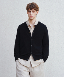 J'RIUM（ジェイリウム）の「バモン サマー ブークル ラウンドネック カーディガン ブラック（ニット/セーター）」