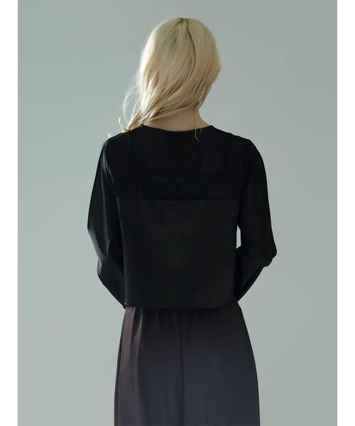 :ETHROF(イーサオブ)の「GLOSSY SHEER BOLERO(シャツ/ブラウス・レディース・ブラック・MEDIUM)」の13枚目の写真