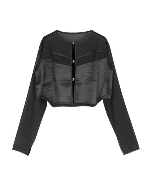 :ETHROF(イーサオブ)の「GLOSSY SHEER BOLERO(シャツ/ブラウス・レディース・ブラック・MEDIUM)」の18枚目の写真