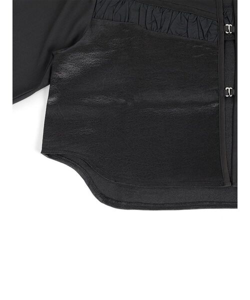 :ETHROF(イーサオブ)の「GLOSSY SHEER BOLERO(シャツ/ブラウス・レディース・ブラック・MEDIUM)」の6枚目の写真