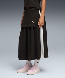 PUMA プーマ ウィメンズ T7 ミディ プリーツ スカート