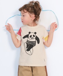 JIPPON（ジポン）の「【JIPPON/日本製】半袖パッチワークパンダT（Tシャツ/カットソー）」