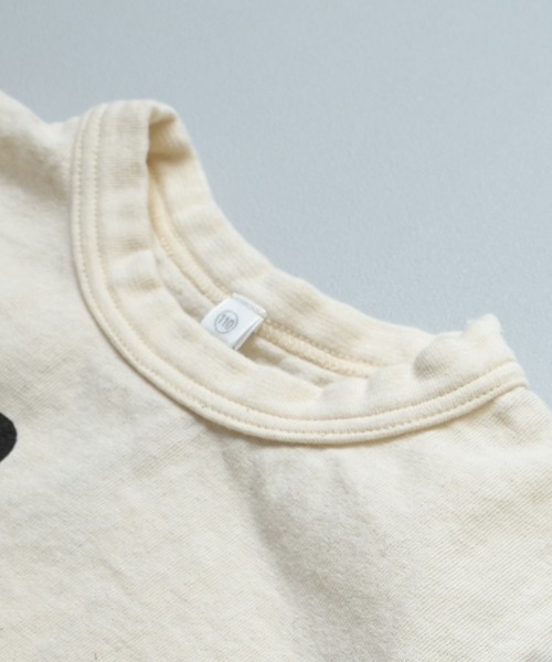 JIPPON（ジポン）の「【JIPPON/日本製】半袖パッチワークパンダT（Tシャツ/カットソー・キッズ・チャコール/ホワイト系その他2/ホワイト系その他/ライトピンク/オフホワイト/アイボリー・80/90/95/100/110/120/130）」の10枚目の写真