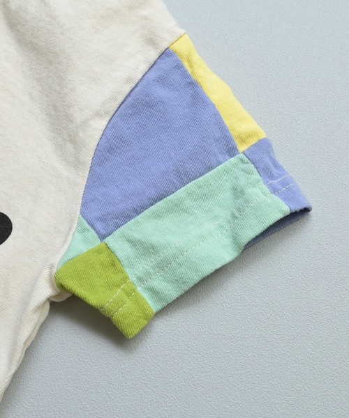 JIPPON（ジポン）の「【JIPPON/日本製】半袖パッチワークパンダT（Tシャツ/カットソー・キッズ・チャコール/ホワイト系その他2/ホワイト系その他/ライトピンク/オフホワイト/アイボリー・80/90/95/100/110/120/130）」の11枚目の写真