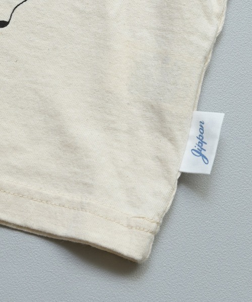 JIPPON（ジポン）の「【JIPPON/日本製】半袖パッチワークパンダT（Tシャツ/カットソー・キッズ・チャコール/ホワイト系その他2/ホワイト系その他/ライトピンク/オフホワイト/アイボリー・80/90/95/100/110/120/130）」の9枚目の写真