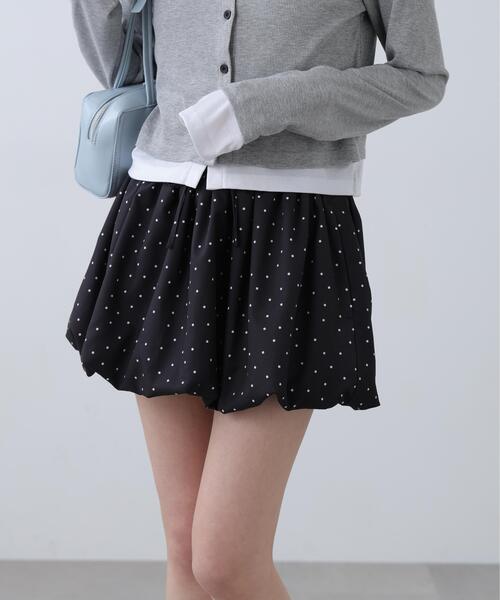 FREE'S MART（フリーズマート）の「◆インナーパンツ付バルーンミニスカート（スカート・レディース・ホワイト/ホワイト系その他/ブラック系その他/ブラック系その他2・FREE）」の14枚目の写真