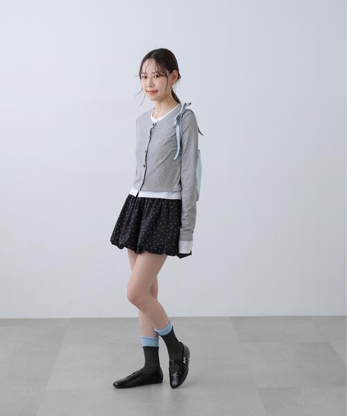 FREE'S MART（フリーズマート）の「◆インナーパンツ付バルーンミニスカート（スカート・レディース・ホワイト/ホワイト系その他/ブラック系その他/ブラック系その他2・FREE）」の17枚目の写真