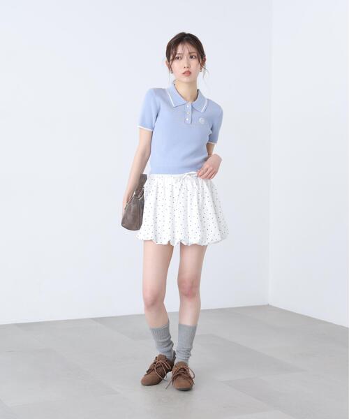 FREE'S MART（フリーズマート）の「◆インナーパンツ付バルーンミニスカート（スカート・レディース・ホワイト/ホワイト系その他/ブラック系その他/ブラック系その他2・FREE）」の7枚目の写真