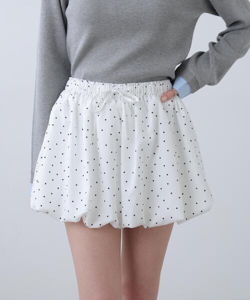 FREE'S MART（フリーズマート）の「◆インナーパンツ付バルーンミニスカート（スカート・レディース・ホワイト/ホワイト系その他/ブラック系その他/ブラック系その他2・FREE）」の8枚目の写真