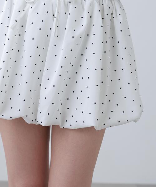 FREE'S MART（フリーズマート）の「◆インナーパンツ付バルーンミニスカート（スカート・レディース・ホワイト/ホワイト系その他/ブラック系その他/ブラック系その他2・FREE）」の5枚目の写真