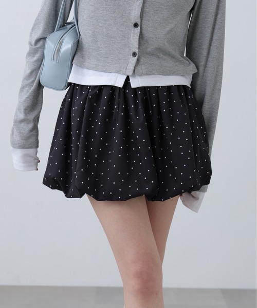 FREE'S MART（フリーズマート）の「◆インナーパンツ付バルーンミニスカート（スカート・レディース・ホワイト/ホワイト系その他/ブラック系その他/ブラック系その他2・FREE）」の3枚目の写真