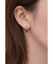 tone（トーン）の「【cocolani】[金属アレルギー対応]  クリスタルガラス　誕生石カラー　マーキスビジューピアス(MA)（ピアス（両耳用））」