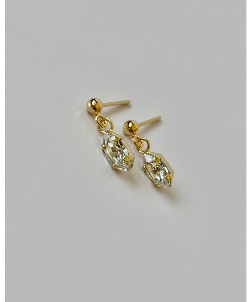 tone（トーン）の「【cocolani】[金属アレルギー対応]  クリスタルガラス　誕生石カラー　マーキスビジューピアス(MA)（ピアス（両耳用）・レディース・パープル/イエローゴールド/ブルー/バイオレット/クリア/ライトブルー/ピンク系その他/その他/グリーン/ライトグリーン/ピンク/レッド・FREE）」の18枚目の写真