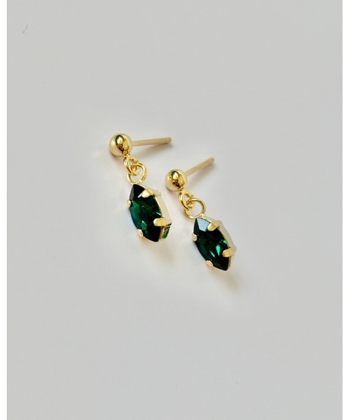 tone（トーン）の「【cocolani】[金属アレルギー対応]  クリスタルガラス　誕生石カラー　マーキスビジューピアス(MA)（ピアス（両耳用）・レディース・パープル/イエローゴールド/ブルー/バイオレット/クリア/ライトブルー/ピンク系その他/その他/グリーン/ライトグリーン/ピンク/レッド・FREE）」の19枚目の写真