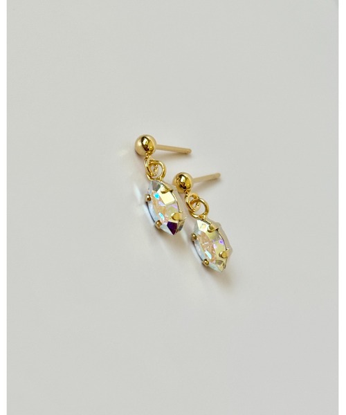 tone（トーン）の「【cocolani】[金属アレルギー対応]  クリスタルガラス　誕生石カラー　マーキスビジューピアス(MA)（ピアス（両耳用）・レディース・パープル/イエローゴールド/ブルー/バイオレット/クリア/ライトブルー/ピンク系その他/その他/グリーン/ライトグリーン/ピンク/レッド・FREE）」の20枚目の写真