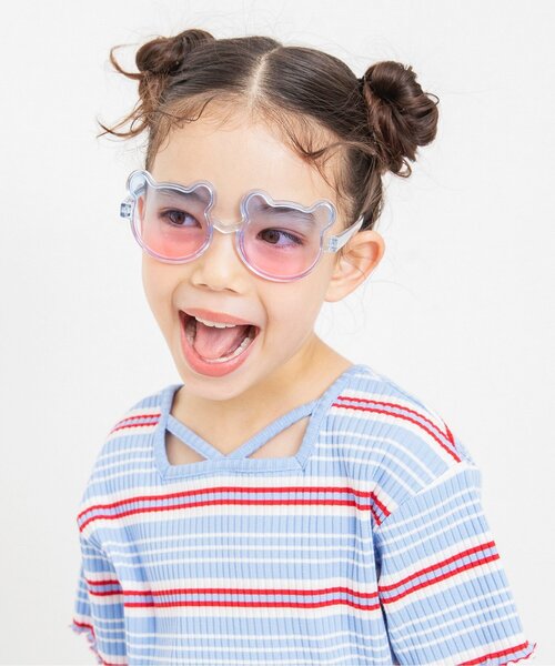 BREEZE(브리즈)의 「【UV컷】선글라스(곰・클리어 블루)(선글라스)」｜멀티