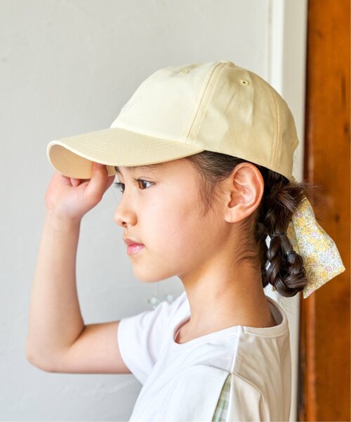 ikka(イッカ)の「シャンブレー後ろ花リボンキャップ(キャップ・キッズ・ラベンダー/ミント/イエロー系その他・FREE)」の4枚目の写真