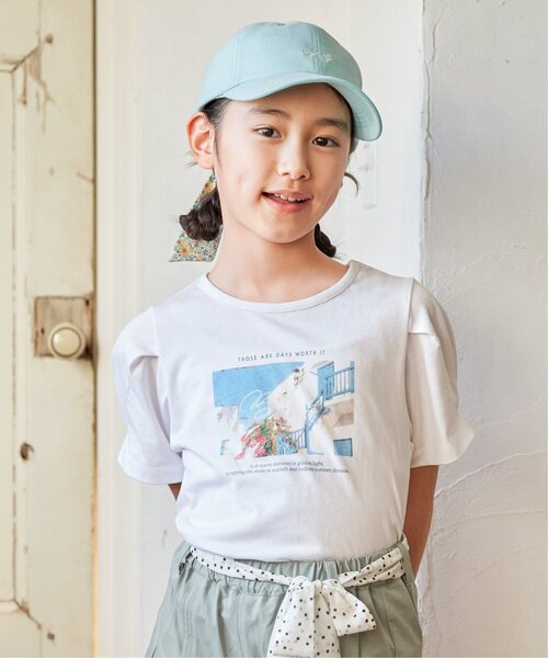 ikka(イッカ)の「シャンブレー後ろ花リボンキャップ(キャップ・キッズ・ラベンダー/ミント/イエロー系その他・FREE)」の10枚目の写真