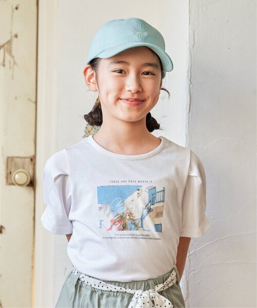 ikka(イッカ)の「シャンブレー後ろ花リボンキャップ(キャップ・キッズ・ラベンダー/ミント/イエロー系その他・FREE)」の11枚目の写真