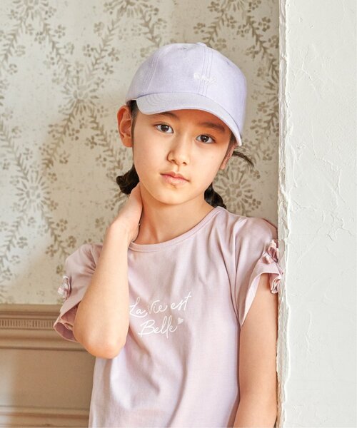 ikka(イッカ)の「シャンブレー後ろ花リボンキャップ(キャップ・キッズ・ラベンダー/ミント/イエロー系その他・FREE)」の15枚目の写真
