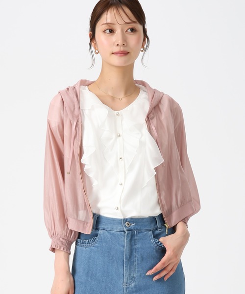 MISCH MASCH（ミッシュマッシュ）の「2026春夏新作 ラメシアーパーカー（パーカー・レディース・モカ/ピンク/ホワイト/ブラック・ﾌﾘ-）」の4枚目の写真