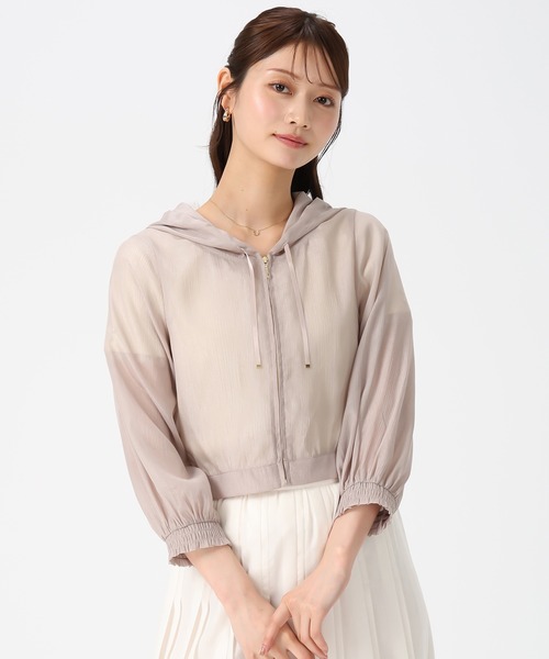 MISCH MASCH（ミッシュマッシュ）の「2026春夏新作 ラメシアーパーカー（パーカー・レディース・モカ/ピンク/ホワイト/ブラック・ﾌﾘ-）」の10枚目の写真