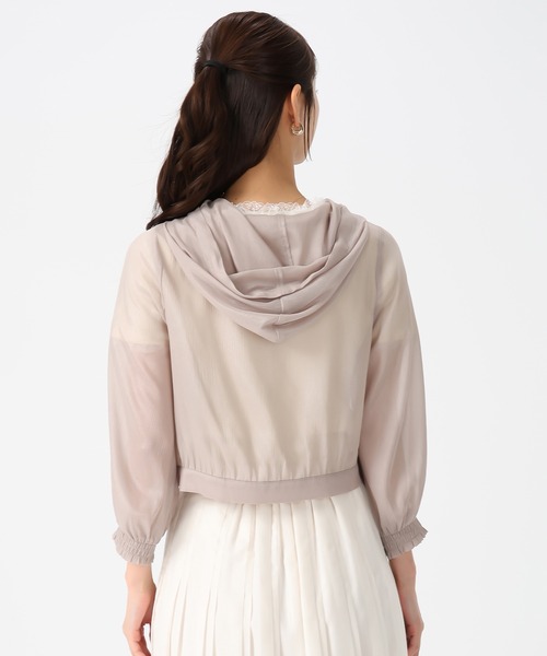 MISCH MASCH（ミッシュマッシュ）の「2026春夏新作 ラメシアーパーカー（パーカー・レディース・モカ/ピンク/ホワイト/ブラック・ﾌﾘ-）」の12枚目の写真