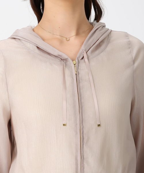 MISCH MASCH（ミッシュマッシュ）の「2026春夏新作 ラメシアーパーカー（パーカー・レディース・モカ/ピンク/ホワイト/ブラック・ﾌﾘ-）」の14枚目の写真