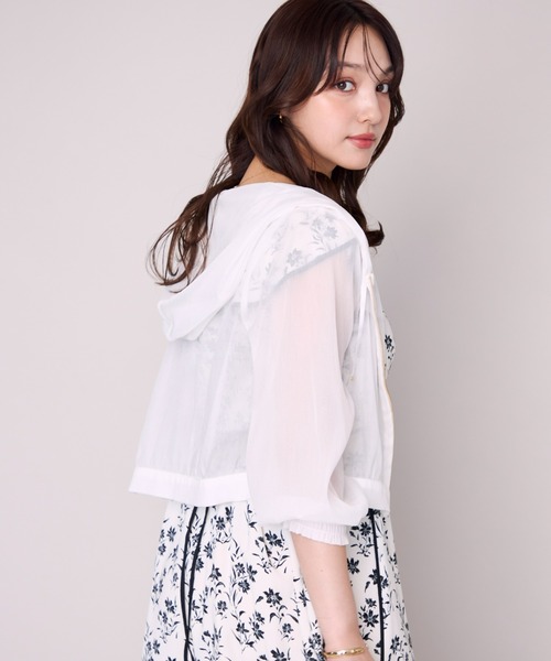 MISCH MASCH(ミッシュマッシュ)の「2026春夏新作 ラメシアーパーカー(パーカー・レディース・モカ/ピンク/ホワイト/ブラック・フリ-)」の12枚目の写真