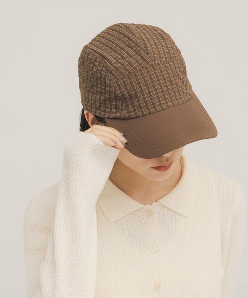 KBF（ケイビーエフ）の「チェックCAP（キャップ・レディース・ブラック/ブラウン・ONE）」の4枚目の写真