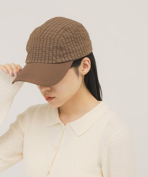 KBF（ケイビーエフ）の「チェックCAP（キャップ・レディース・ブラック/ブラウン・ONE）」の5枚目の写真