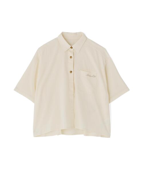 AVIREX（アヴィレックス）の「《直営店限定》H/S BACK GATHER DETAILS SHIRT（シャツ/ブラウス・レディース・ブラック/ホワイト系2/オリーブ系/レンガ・F）」の19枚目の写真