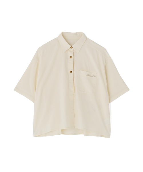 AVIREX（アヴィレックス）の「《直営店限定》H/S BACK GATHER DETAILS SHIRT（シャツ/ブラウス・レディース・ブラック/ホワイト系2/オリーブ系/レンガ・F）」の16枚目の写真