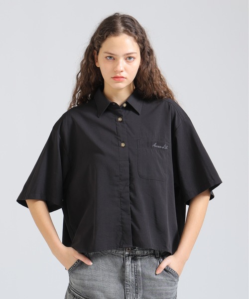 AVIREX（アヴィレックス）の「《直営店限定》H/S BACK GATHER DETAILS SHIRT（シャツ/ブラウス・レディース・ブラック/ホワイト系2/オリーブ系/レンガ・F）」の18枚目の写真