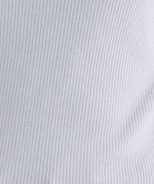 OPAQUE.CLIP(オペークドットクリップ)の「ラメリブニット【洗濯機OK】(ニット/セーター・レディース・グレー/ブラック/アイボリー・42/40/38)」の4枚目の写真