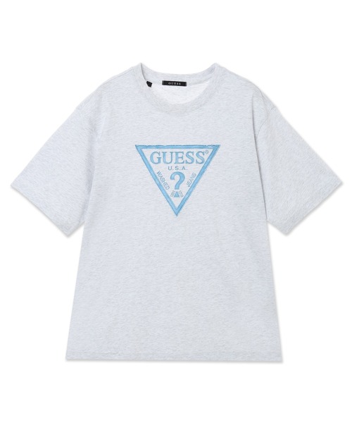 Guess（ゲス）の「MEN'S S/SLV TEE SHIRT Tシャツ ロゴTシャツ（Tシャツ/カットソー・メンズ・オフホワイト/グレー/ライトグレー・MEDIUM/X-LARGE/LARGE）」の3枚目の写真