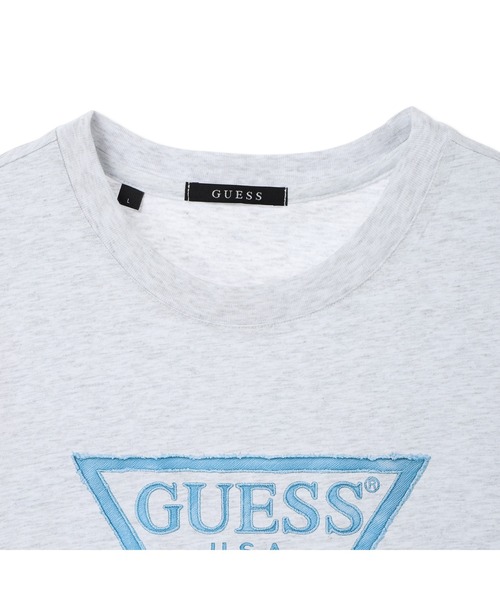 Guess（ゲス）の「MEN'S S/SLV TEE SHIRT Tシャツ ロゴTシャツ（Tシャツ/カットソー・メンズ・オフホワイト/グレー/ライトグレー・MEDIUM/X-LARGE/LARGE）」の5枚目の写真