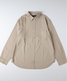 BACK NUMBER | 【BACK NUMBER】綿麻長袖シャツ (ナチュラル / 着回し力抜群 / リラックスデザイン)(シャツ/ブラウス)