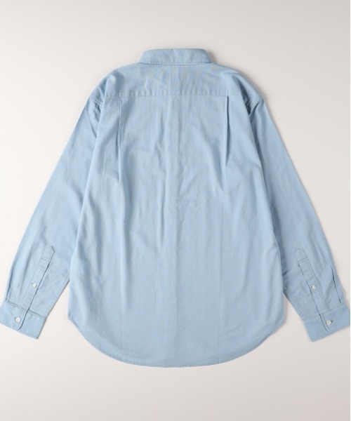 BACK NUMBER（バックナンバー）の「BACK NUMBER(バックナンバー)綿麻長袖シャツ（シャツ/ブラウス・メンズ・サックスブルー/キナリ/ベージュ/グリーン・M/XL/L/S）」の5枚目の写真