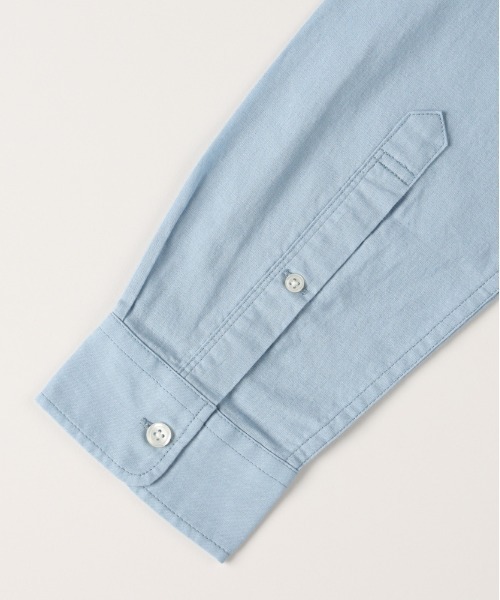 BACK NUMBER（バックナンバー）の「BACK NUMBER(バックナンバー)綿麻長袖シャツ（シャツ/ブラウス・メンズ・サックスブルー/キナリ/ベージュ/グリーン・M/XL/L/S）」の8枚目の写真