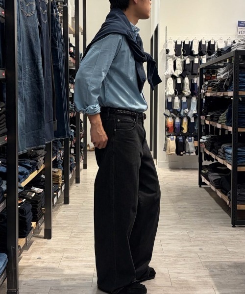 BACK NUMBER（バックナンバー）の「BACK NUMBER(バックナンバー)綿麻長袖シャツ（シャツ/ブラウス・メンズ・サックスブルー/キナリ/ベージュ/グリーン・M/XL/L/S）」の15枚目の写真