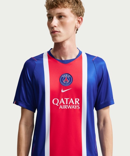 NIKE（ナイキ）の「NIKE PSG M NK Dri-FIT Jersey SS Stadium Home / ナイキ PSG ドライフィット ジャージー SS スタジアム ホーム【SP】（ジャージ・メンズ・ブルー・XL/XXL/L/M）」の2枚目の写真
