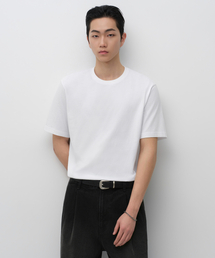 レギュラークルネックTシャツ[ホワイト]