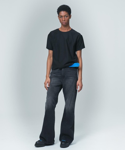 NOCTO ARCHIVE(ノクトアーカイブ)の「NOCTO ARCHIVE/ノクト アーカイブ Biascut Wide Flare Denim(デニムパンツ・メンズ・ブラック系その他/ブルー・MEDIUM/LARGE)」の13枚目の写真