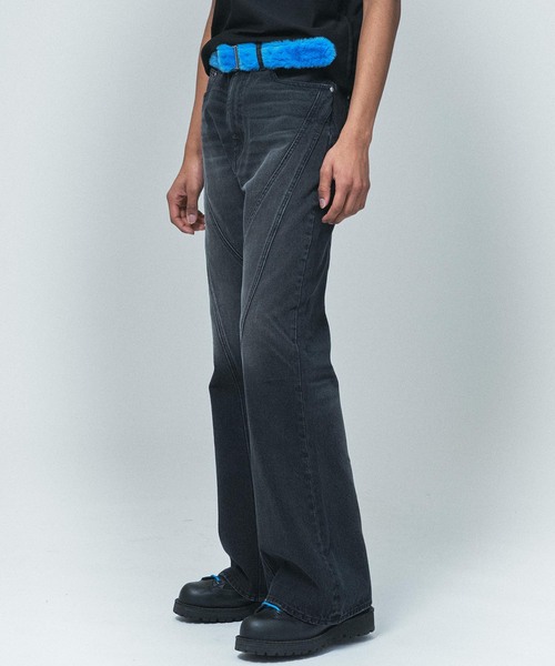 NOCTO ARCHIVE(ノクトアーカイブ)の「NOCTO ARCHIVE/ノクト アーカイブ Biascut Wide Flare Denim(デニムパンツ・メンズ・ブラック系その他/ブルー・MEDIUM/LARGE)」の14枚目の写真