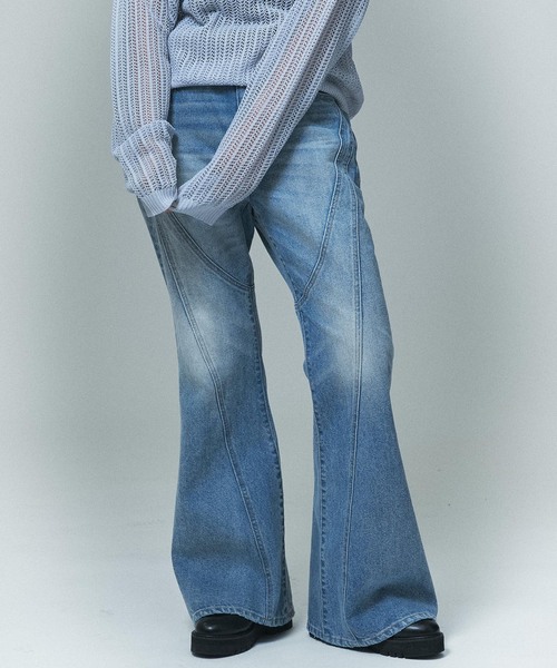 NOCTO ARCHIVE(ノクトアーカイブ)の「NOCTO ARCHIVE/ノクト アーカイブ Biascut Wide Flare Denim(デニムパンツ・メンズ・ブラック系その他/ブルー・MEDIUM/LARGE)」の18枚目の写真