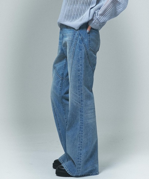 NOCTO ARCHIVE(ノクトアーカイブ)の「NOCTO ARCHIVE/ノクト アーカイブ Biascut Wide Flare Denim(デニムパンツ・メンズ・ブラック系その他/ブルー・MEDIUM/LARGE)」の19枚目の写真