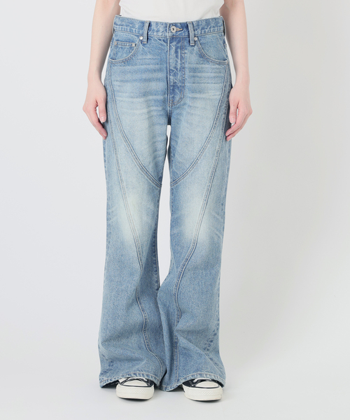 NOCTO ARCHIVE(ノクトアーカイブ)の「NOCTO ARCHIVE/ノクト アーカイブ Biascut Wide Flare Denim(デニムパンツ・メンズ・ブラック系その他/ブルー・MEDIUM/LARGE)」の21枚目の写真