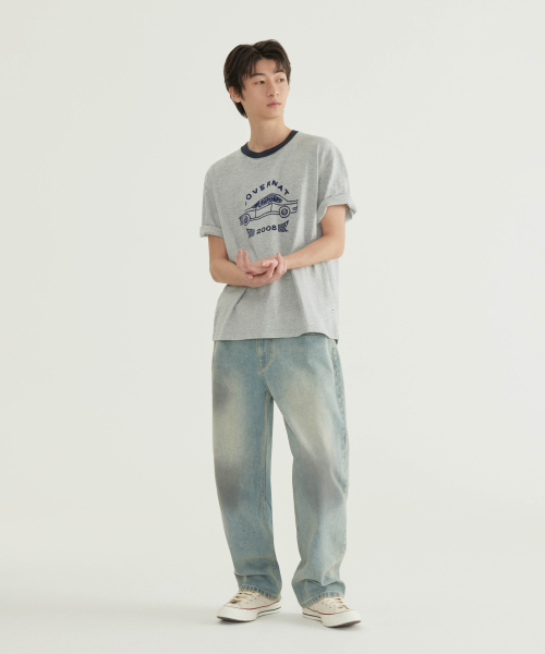 COVERNAT（カバーナット）の「スラブヴィンテージカーグラフィックTシャツメランジグレー（Tシャツ/カットソー・メンズ・その他・XX-LARGE/MEDIUM/LARGE/X-LARGE/X-SMALL/SMALL）」の4枚目の写真