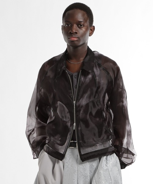 HARE（ハレ）の「シアーグラフィックブルゾン(HARE)（ブルゾン・メンズ・パープル/ブラック・FREE）」の2枚目の写真